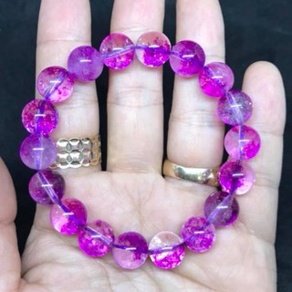 Vòng tay đá phong thủy ưu linh tím 10ly