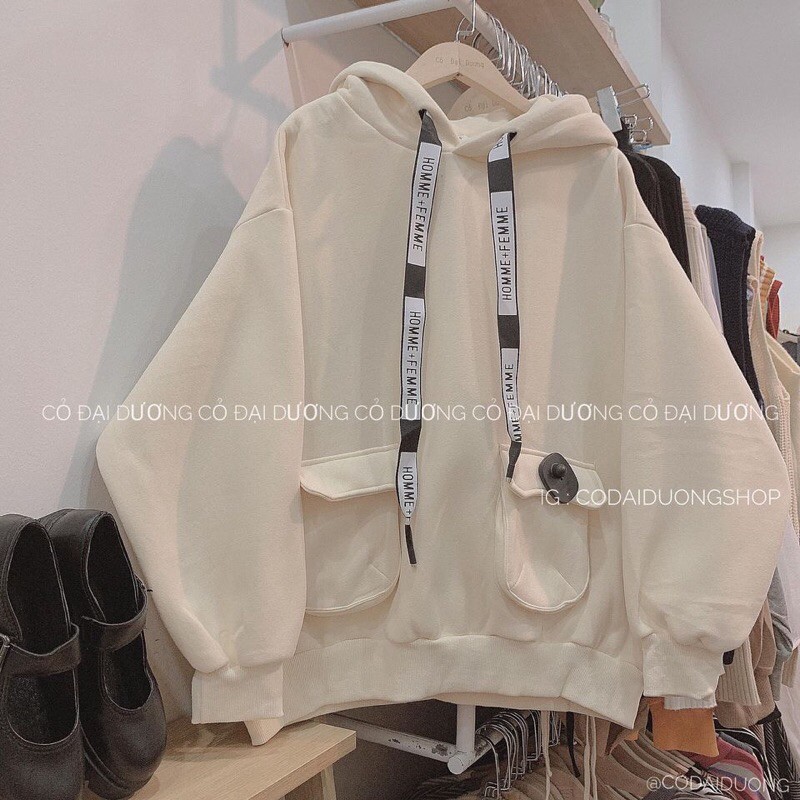 hoodie túi nắp dây chữ 5 màu | BigBuy360 - bigbuy360.vn