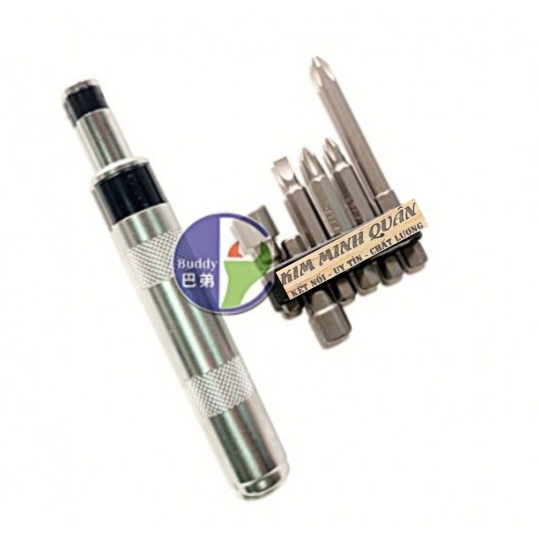Bộ Tua Vít Đóng 7 Chi Tiết 1/4 Cao Cấp BA0140 BUDDY
