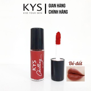 Son kem lì Đỏ đất chocolate KYS lipstick 0.8g