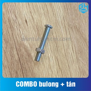 COMBO 20 con Bulong ốc vít SIZE M2 + tán (đai ốc)