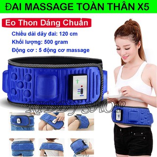 ✔️ đai massage bụng x5,Đai Massage Giảm eo, toàn thân X5  - Bảo hành úy tín 1 đổi 1