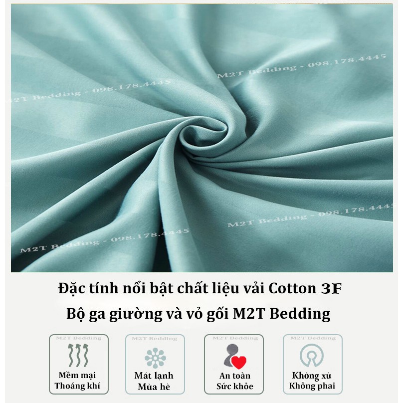 Bộ ga giường và vỏ gối Cotton 3F M2T Bedding ga gối cotton Khách Sạn, Nhà Nghỉ, Homestay chuyên dùng | BigBuy360 - bigbuy360.vn