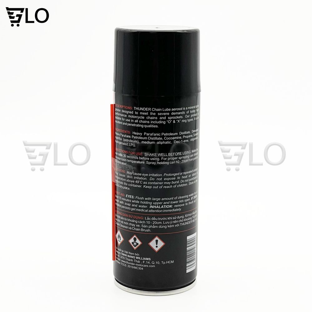 Chai Nhớt Bôi Trơn Dây Sên Thunder Chain Lube 400ml