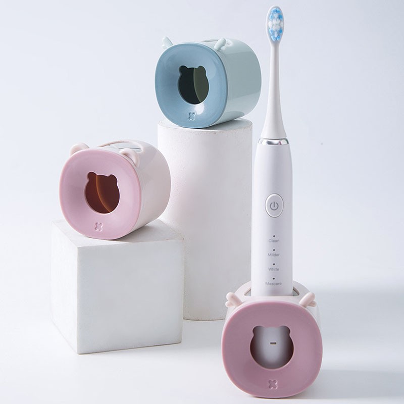 Electric toothbrush holder, cat-shaped toothbrush holder, wall-mounted toothbrush holder, no need to drill