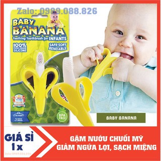 Gặm nướu chuối giảm ngứa lợi, làm sạch miệng - an toàn cho bé