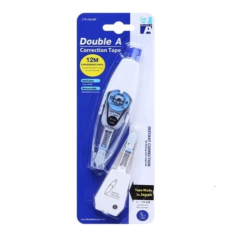 Băng xoá bấm Double kèm ruột Double A