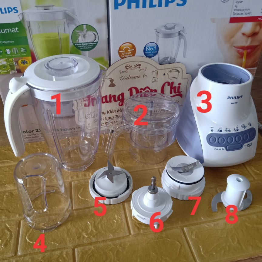 Phụ kiện máy xay chính hãng philips Hr2115 hr2118 - Linh kiện gia dụng siêu rẻ