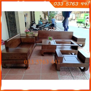 Ghế sofa Sofa chân quỳ gỗ sồi Nga 100% giá siêu rẻ giá tại xưởng ghế sofa ghe sofa go bàn ghê sofa ghế sofa go