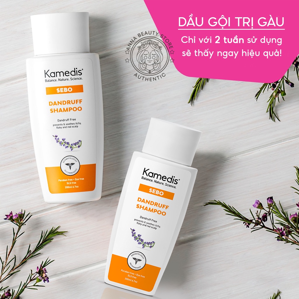 Dầu Gội Kamedis Sebo Dandruff 200ml - Giúp Giảm Gàu