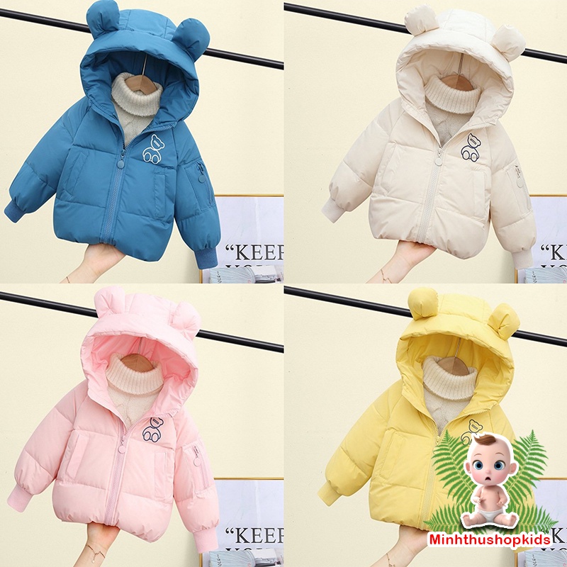 Áo Phao tai gấu Bé trai/Bé gái form 8-16kg-QATE 505