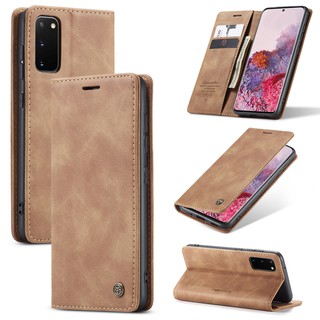 Bao da điện thoại kiểu ví có ngăn đựng thẻ phong cách retro cho Samsung Galaxy Note 20 / Note 20 Ultra