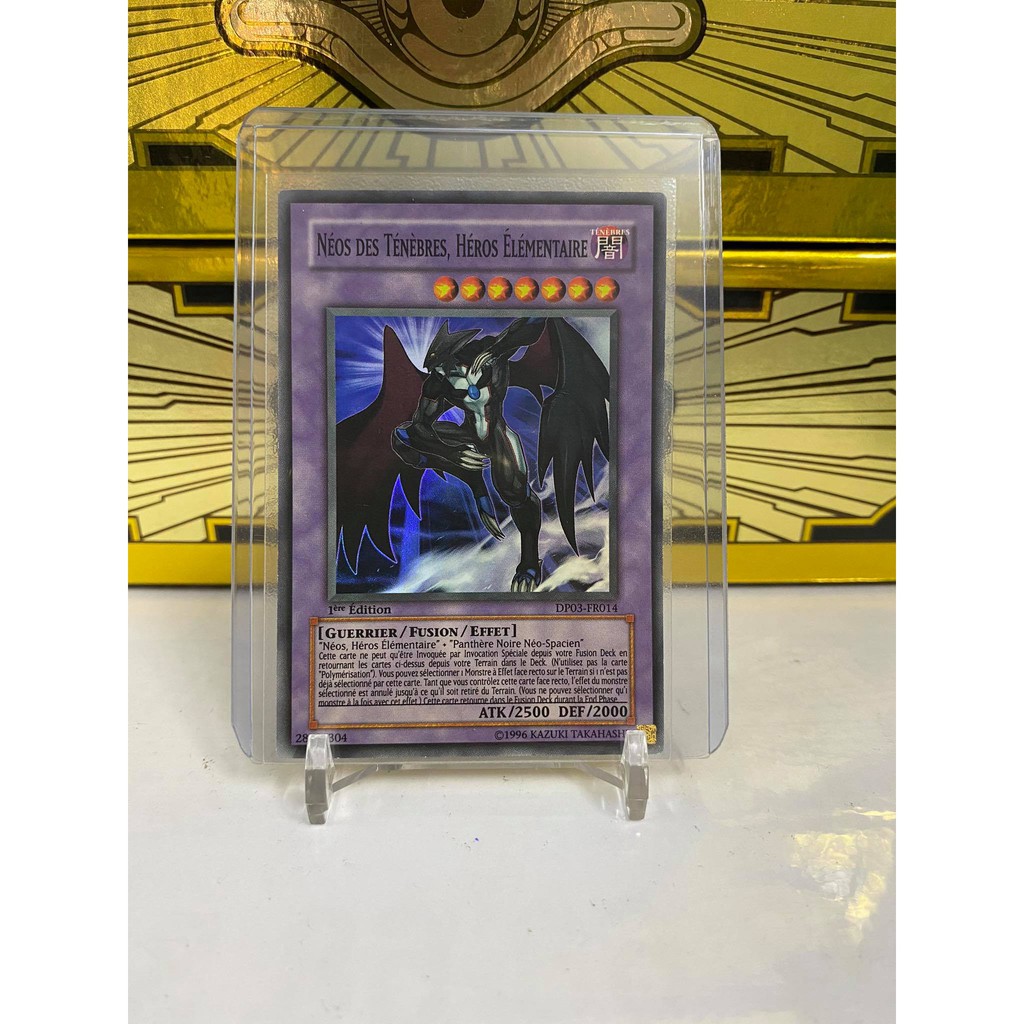 [ Dưa Hấu Yugioh ] Lá bài thẻ bài Elemental Hero Dark Neos - Super Rare 1st Edition - Tặng bọc bài nhựa bảo quản