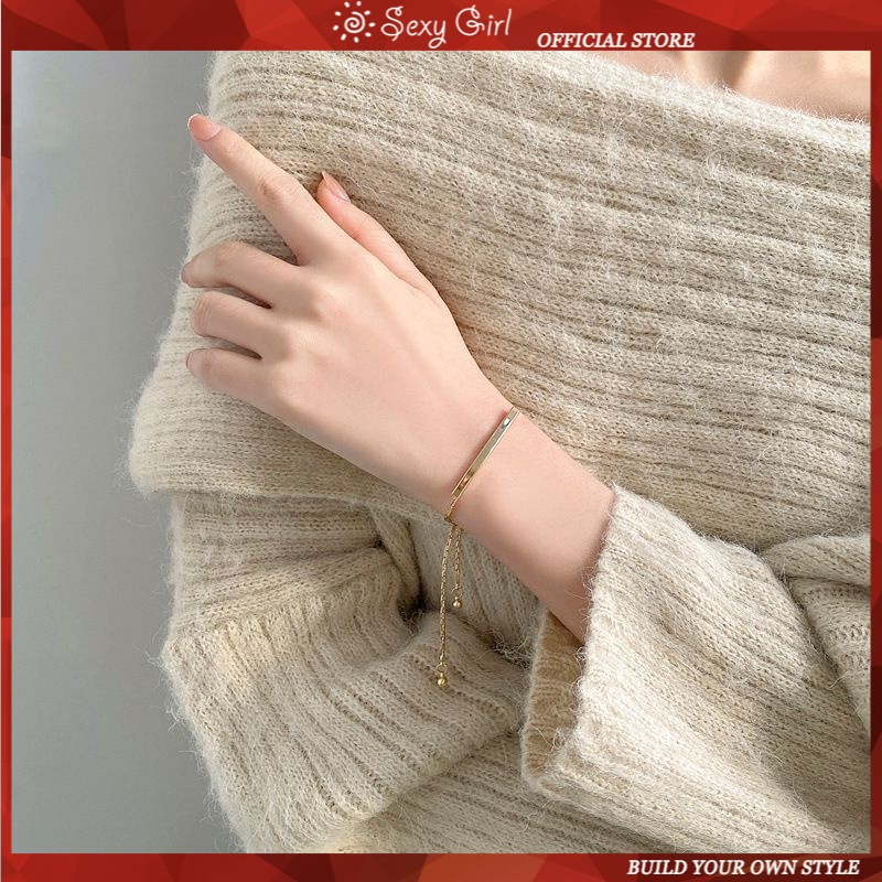 Vòng Tay Xương Rắn Phối Tua Rua Đơn Giản Quyến Rũ Phong Cách Hàn Quốc Cho Nữ