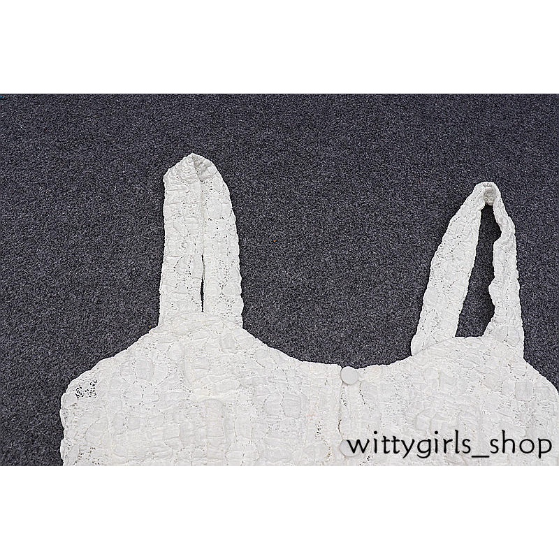 Wittygirls_shop | Áo Croptop Hai Dây Màu Sắc Trơn Quyến Rũ Thời Trang Mùa Hè Cho Nữ