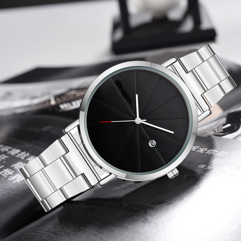 Đồng Hồ Đeo Tay T1K7 Dây Cao Su Chống Nước Mặt Tròn Mỏng Màu Đen Phong Cách Vintage Thanh Lịch Dành Cho Nữ