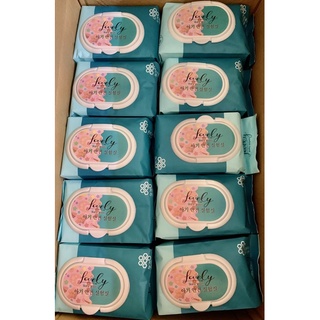 Giá sỉ 10gói Khăn giấy ướt Lovely không mùi 800gr