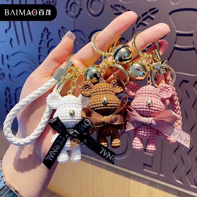 Móc gấu treo túi có chuông