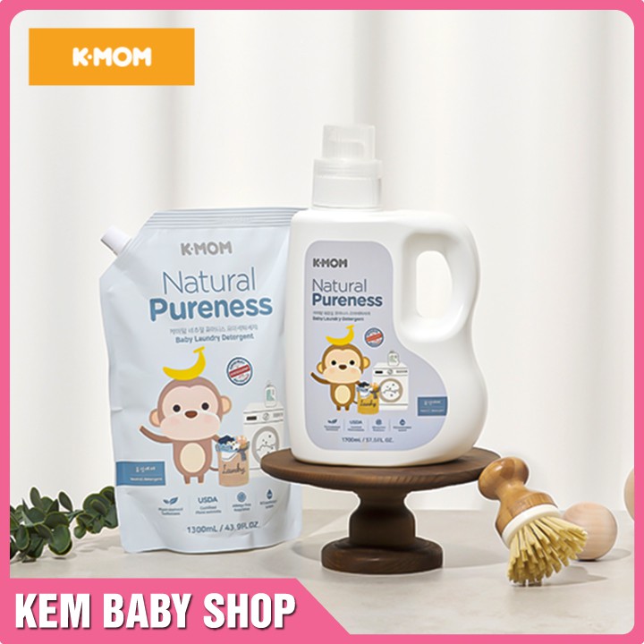 [Chính Hãng] Nước giặt đồ cho bé K-Mom Hàn Quốc (1700ml) - Nước giặt đồ sơ sinh hữu cơ Kmom