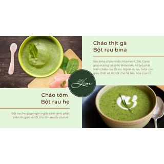 Combo ăn dặm cho bé - Bột rau củ sấy lạnh đầy đủ chất dinh dưỡng LIM