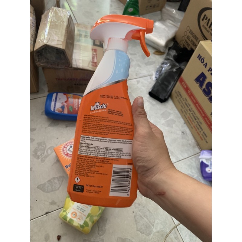 Lau bếp đa năng diệt khuẩn 99% Mr Muscle 500ml