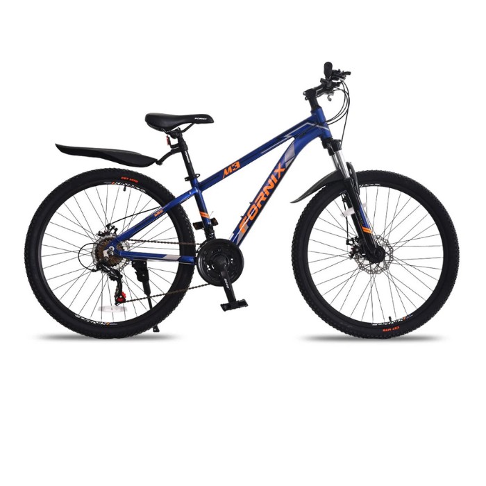 Xe Đạp Địa Hình Fornix M3 khung sườn hợp kim nhôm Cao Cấp vóng bánh 26inches bộ truyền động SHIMANO màu Cam Xanh Dương