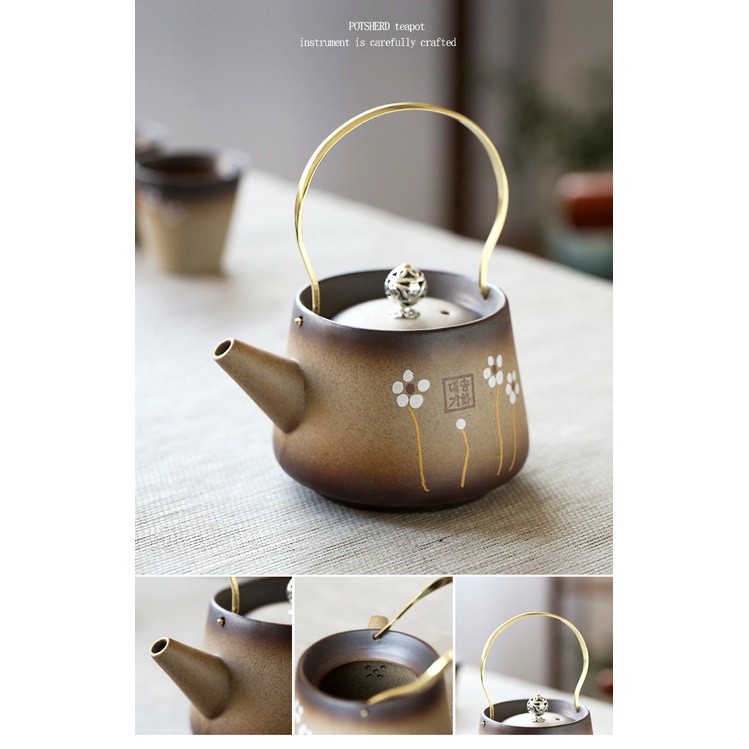 Bộ ấm chén sứ pha trà đạo Phong cách Nhật Bản cao cấp (Đầy đủ chi tiết)
