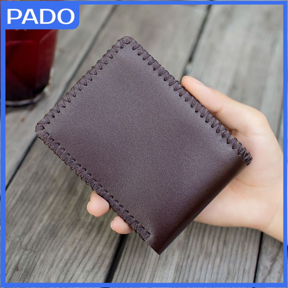 Ví da bò nam, ví nam gập đôi thời trang VACA V2 da bò thật 100%