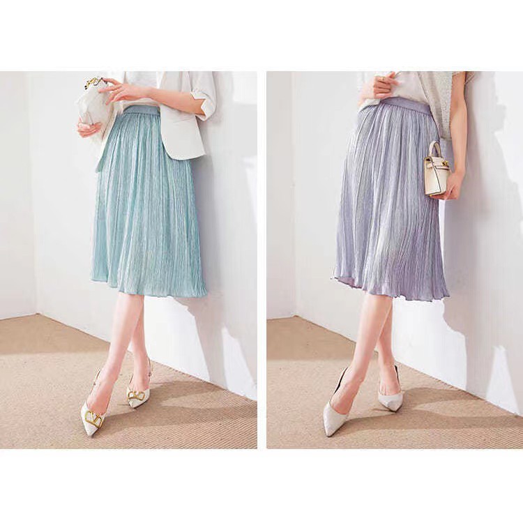 Chân Váy Xếp Ly Plus Size Thời Trang Xuân Hè Dành Cho Nữ 152021s | BigBuy360 - bigbuy360.vn