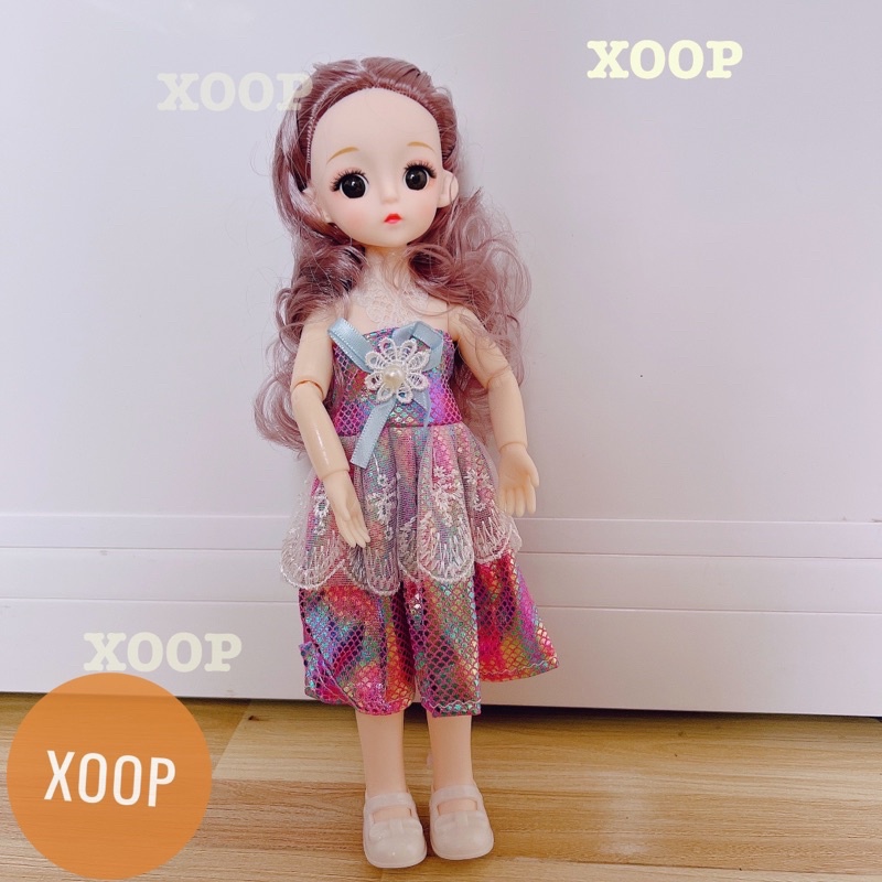 Đồ chơi ! Búp bê khớp mắt đá 8 mẫu 30cm cho bé gái