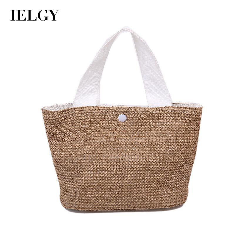 IELGY Túi Xách Dệt Kim Dễ Thương Thời Trang Đi Biển Cho Nữ