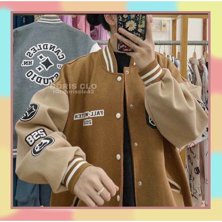 (SIÊU RẺ) ÁO KHOÁC BOMBER ÁO KHOÁC UNISEX NAM NỮ CHẤT NỈ CỰC HOT 2022