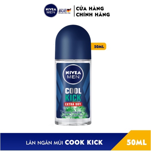 Lăn khử mùi nam Nivea men 50ml Deep | Black & White | Dry Impact | Silver Protect | Amazon | Espresso | Cool Kick