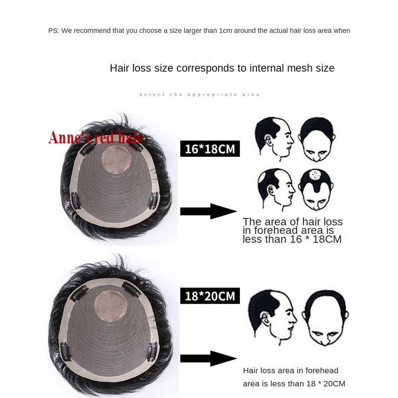 Bộ tóc giả ngắn màu sáng phong cách Hàn Quốc cho nam