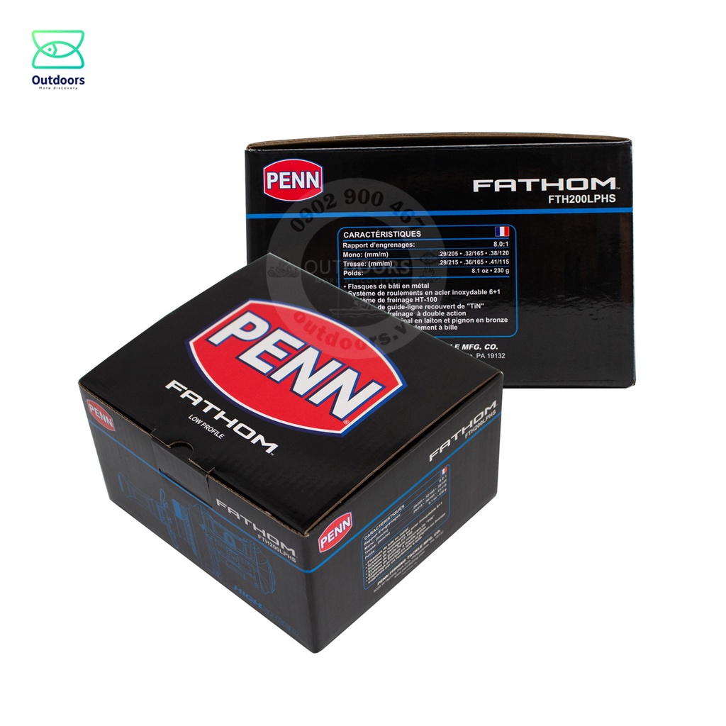 Máy câu ngang Penn Fathom FTH 200/400 LPHS tay phải