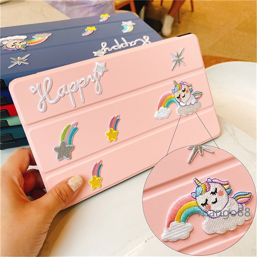 Bao da máy tính bảng in họa tiết kỳ lân cho Samsung Galaxy Tab A 8.0 2019 T290 T295