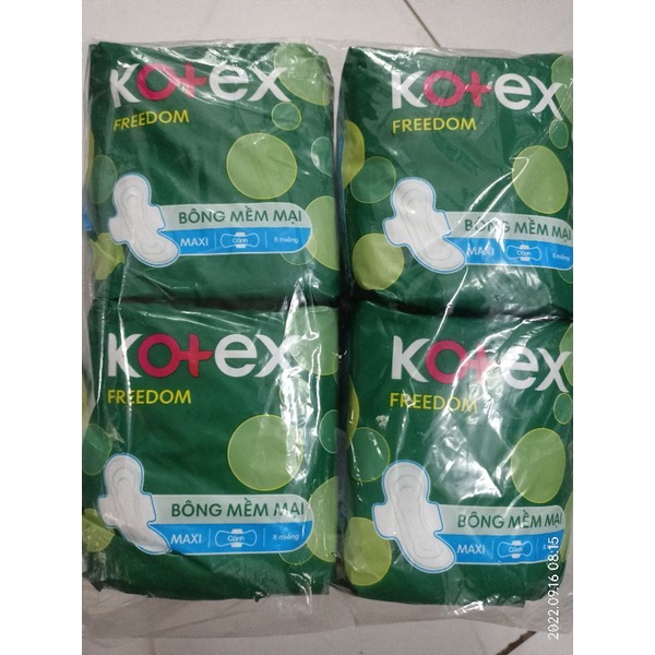 Combo 8 gói Kotex FreeDom Dày Cánh