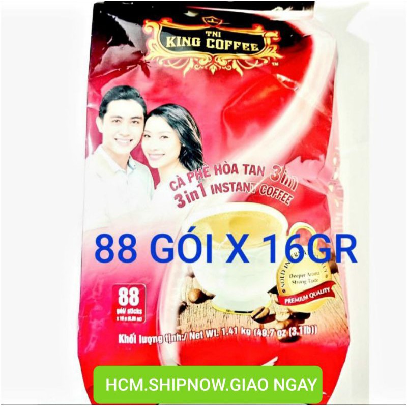 88 gói king coffee cà phê hòa tan 3in1 gói 16gr, | BigBuy360 - bigbuy360.vn