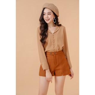 Quần short vải dạ 2 khuy - 20Again