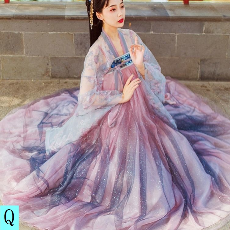 Đầm Hán Phục Tay Rộng Thời Trang Xuân Hè 20 Cho Nữ