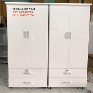 Tủ quần áo nhựa đài loan 2 cánh mở cao cấp freeship tphcm