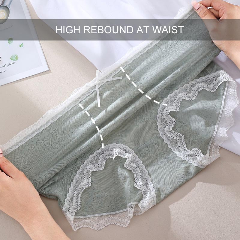 AOFEIQIKE AOFEIQIKE Quần Lót Ren Mỏng Mềm Mại Ôm Bụng Co Giãn Tốt Thoáng Khí Gợi Cảm Kiểu Pháp Size L-XXL