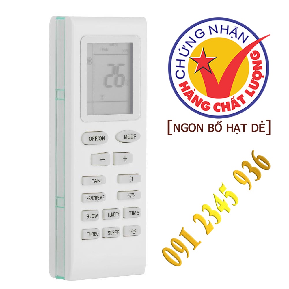 Remote Điều khiển điều hòa máy lạnh GREE. (Mẫu số 1)