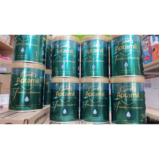 Sữa Aptamil Essensis Organic A2 900g Hàng Úc Cho Bé (DATE 2023)