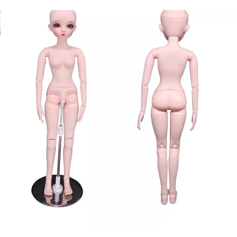 Búp Bê BJD Nude 1/3 60cm Đã Fu Đẹp - Kèm Mắt Thuỷ Tinh 3D