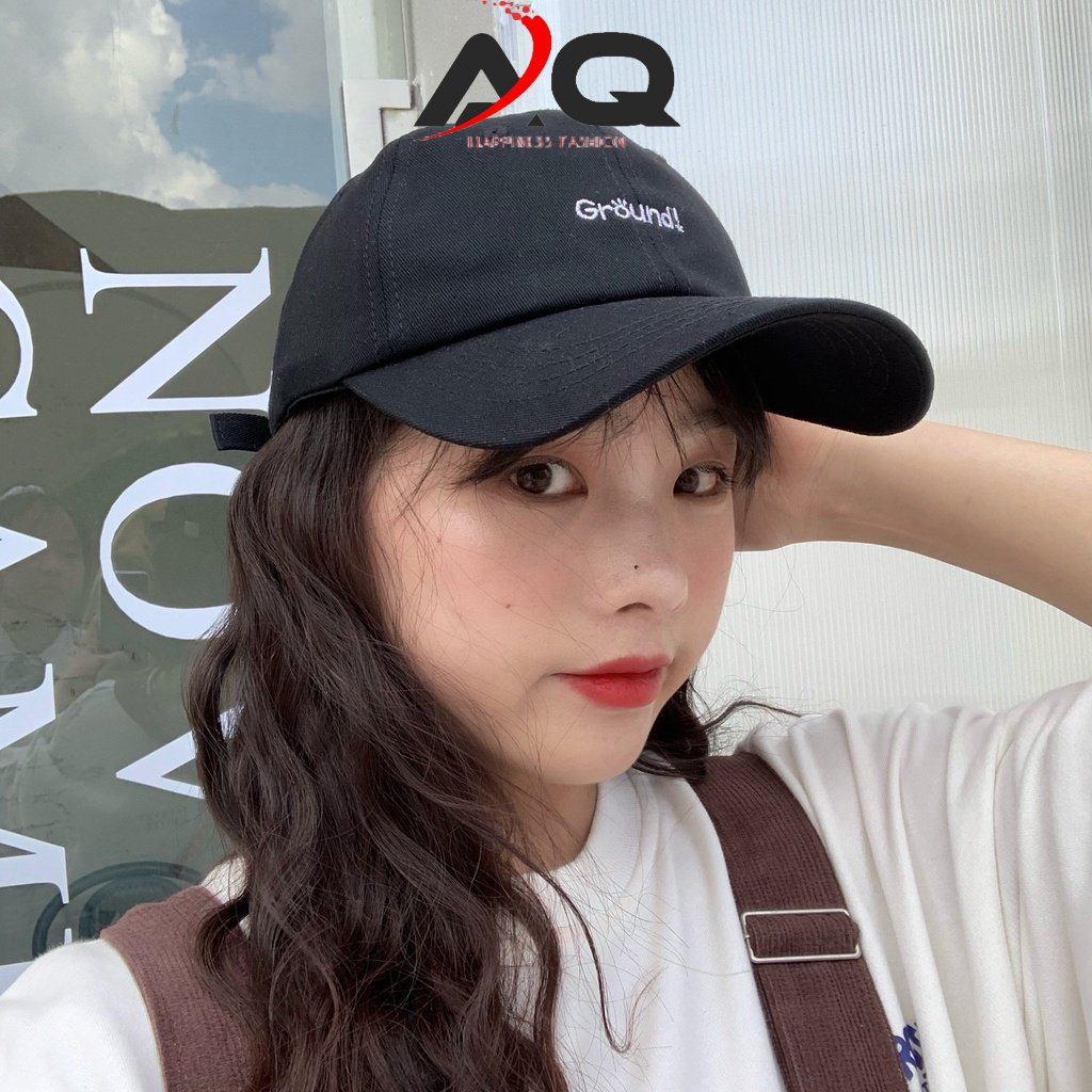 Mũ Lưỡi Trai GROUND nam nữ Nón Lưỡi Trai Phong Cách Nón Kết Form Mềm Vải Cotton 1 Lớp Hot Trend