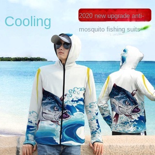 Set Đồ Câu Cá Gồm Áo Tay Dài Và Quần Dài Vải Lụa Mát Mỏng Thoáng Khí Chống Muỗi Cho Nam⭐áo câu cá tay dài/áo chống nắng nam cao cấp /áo chống nắng uv