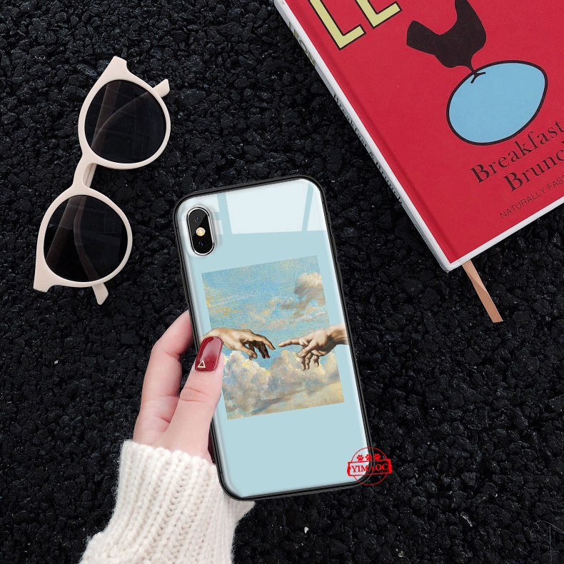 Ốp Lưng Mặt Kính Họa Tiết Bài Hát Hoa Độc Đáo Cho Iphone Xs Max Xr X 11 Pro 7 8 6 6s Plus 61c