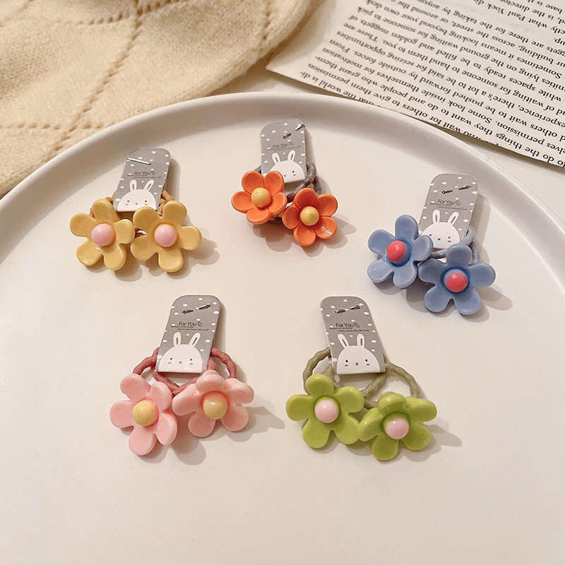 Set 10 dây chun thun buộc tóc cho bé gái dễ thương cute phong cách hàn quốc DC52