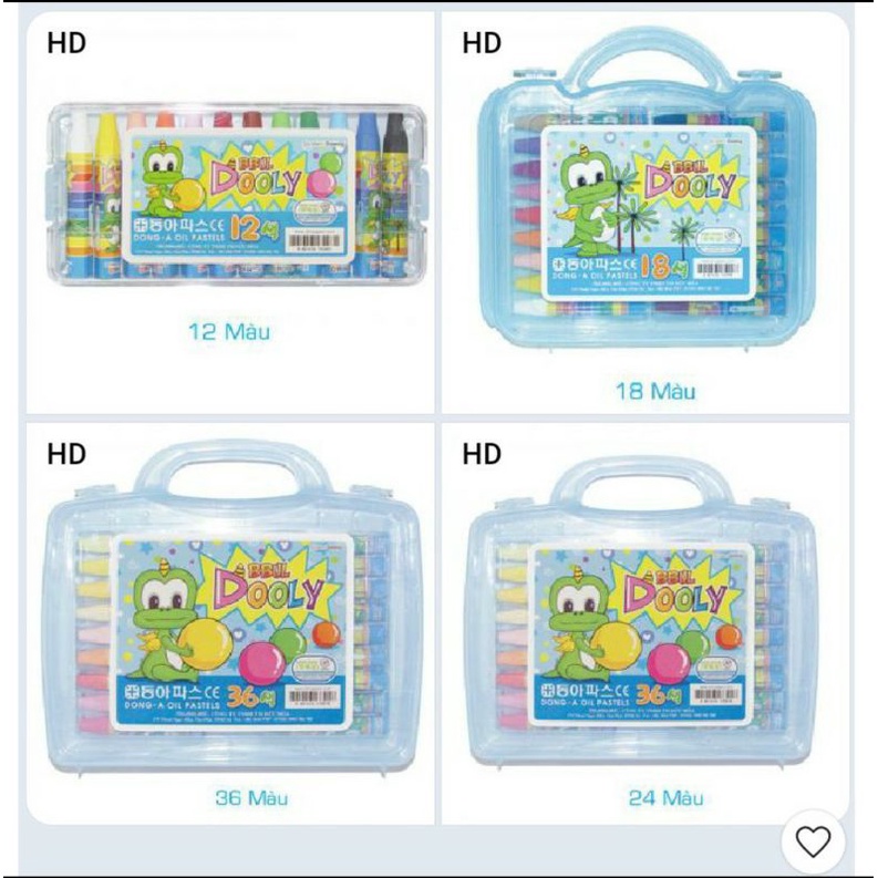 Màu Sáp Dầu Ttoru / Dooly hộp nhựa - D.A P&T